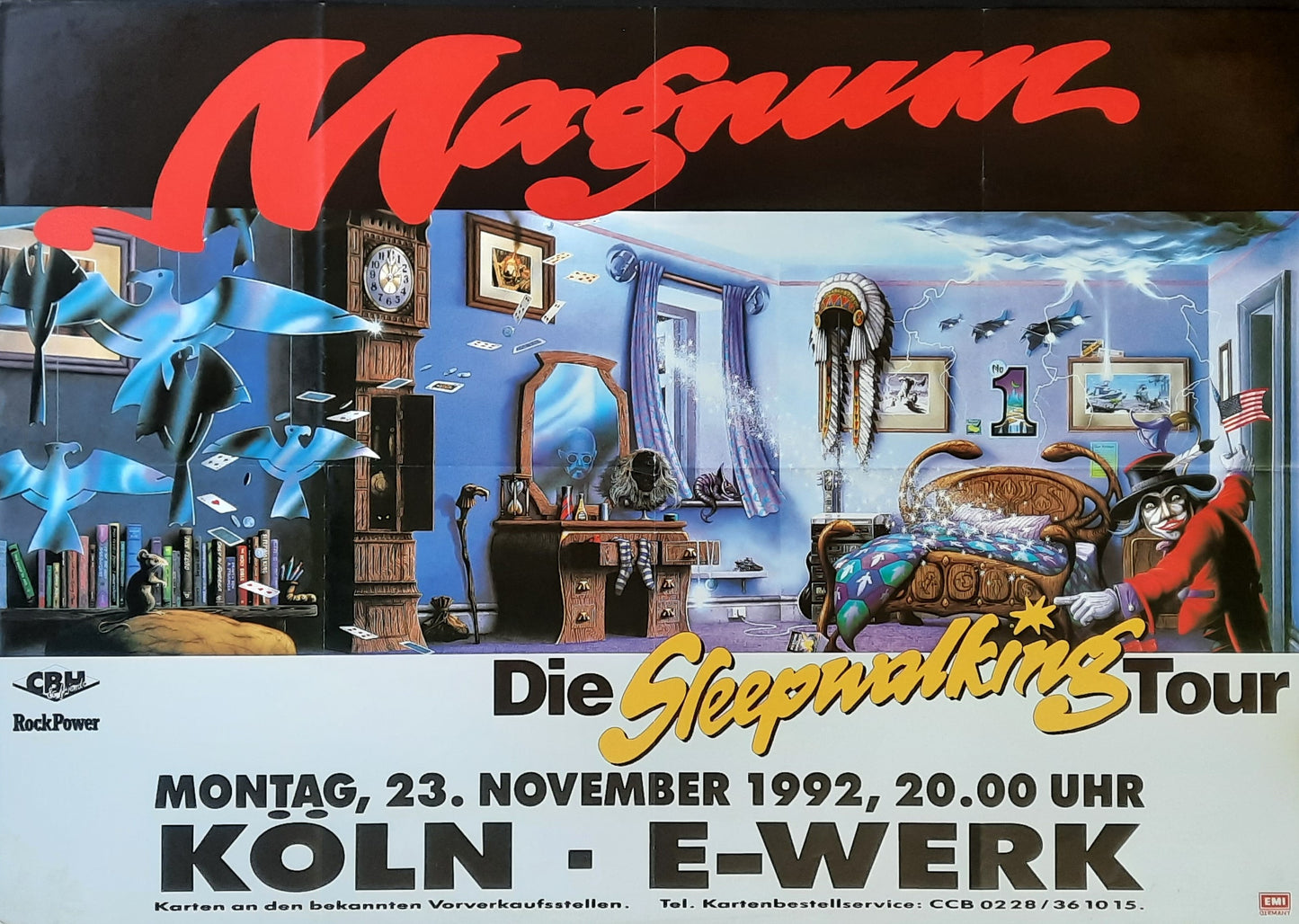 MAGNUM  Original Concert Poster November 23, 1992 Köln Germany 1