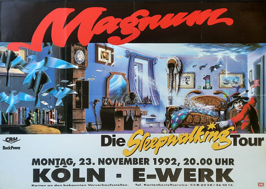 MAGNUM  Original Concert Poster November 23, 1992 Köln Germany 1