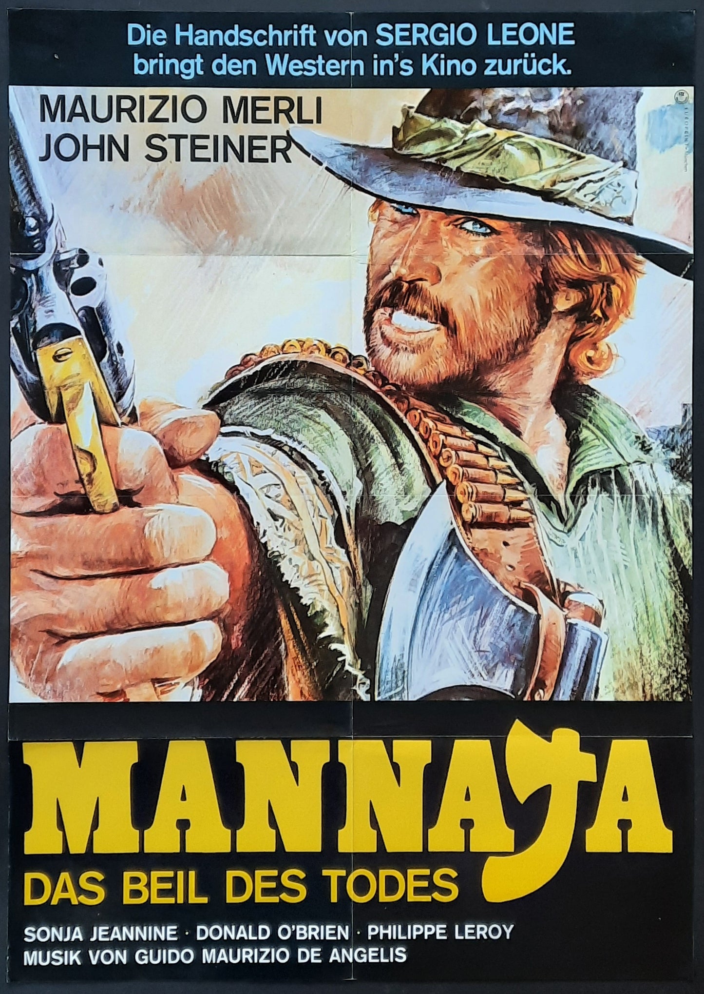 MAN CALLED BLADE Original Movie Poster 1977 Maurizio Merli German 1-Sheet Poster