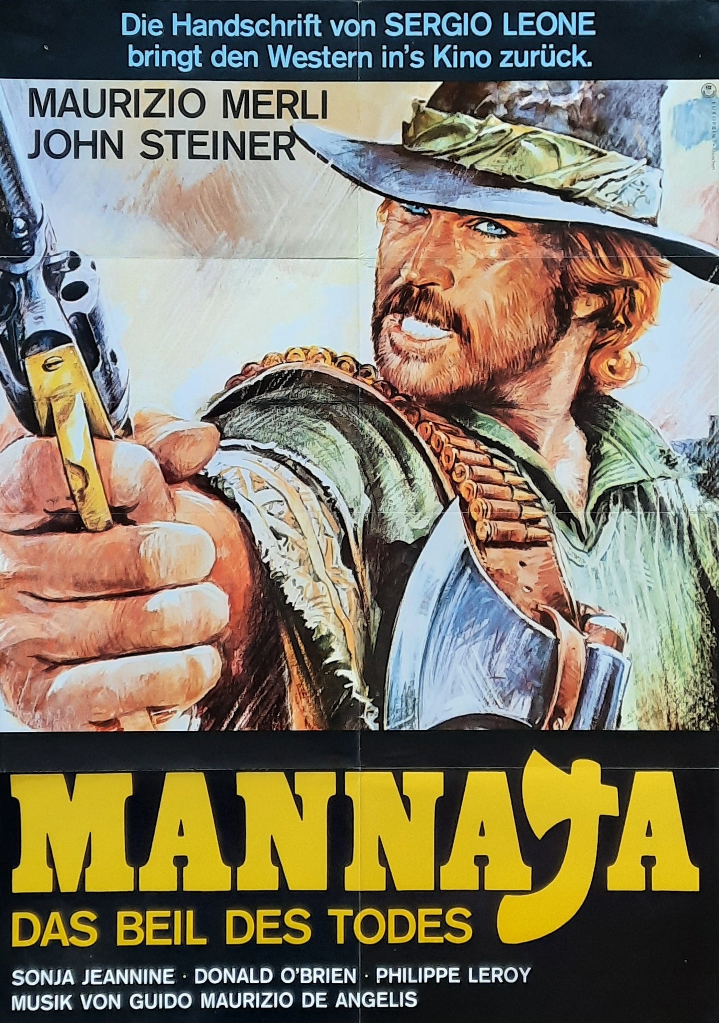 MAN CALLED BLADE Original Movie Poster 1977 Maurizio Merli German 1-Sheet Poster