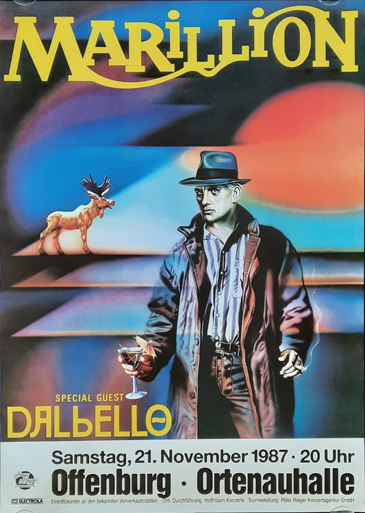 MARILLION Original Concert Poster November 21, 1987 Offenburg Germany 1