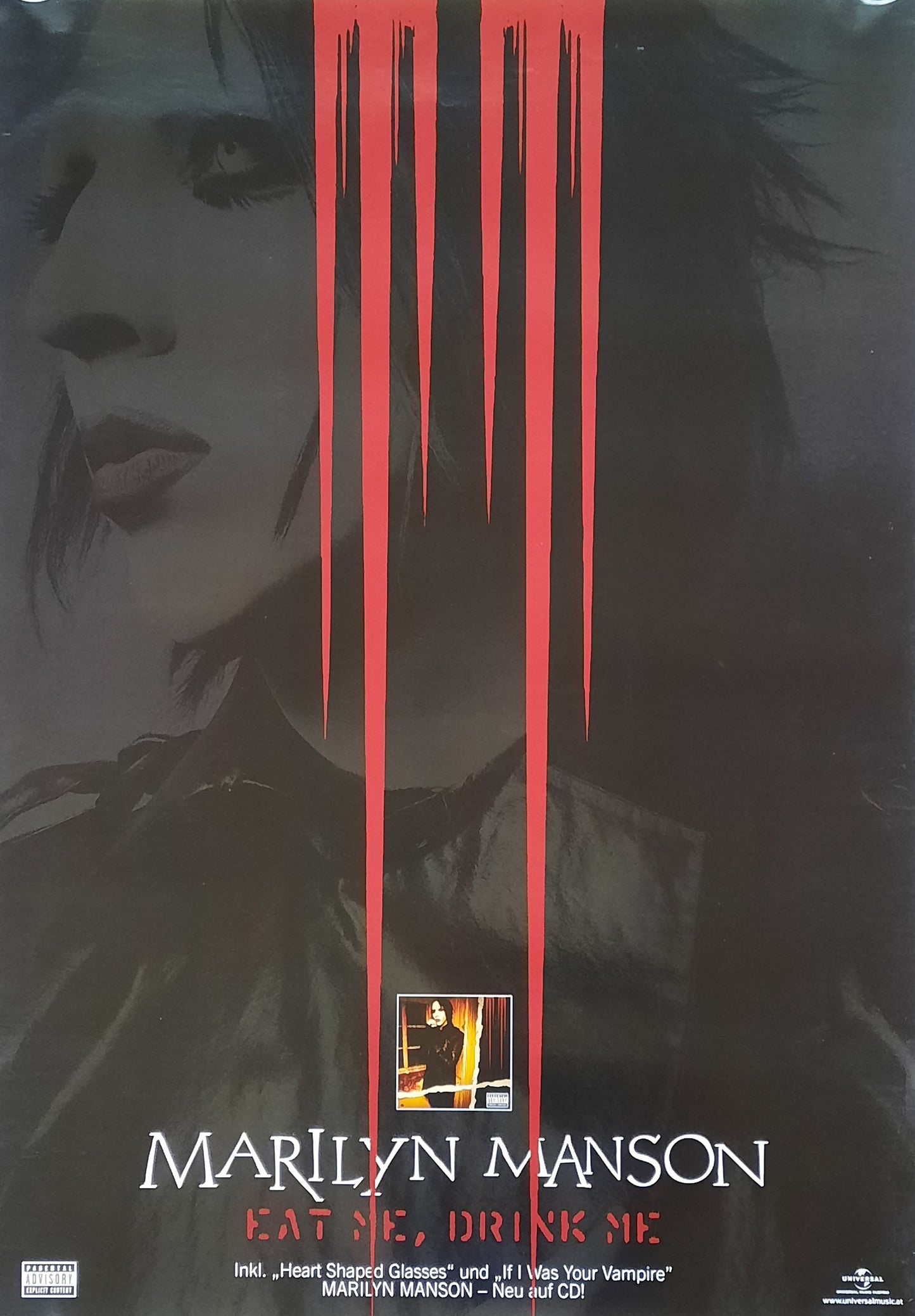 MARILYN MANSON 2007 "Eat Me, Drink Me" Album Promotion Poster 1st Print