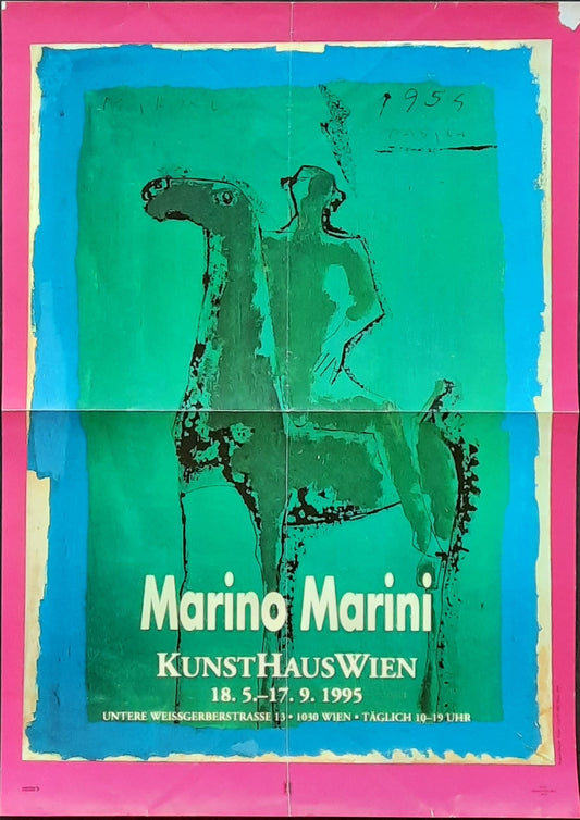 MARINO MARINI Original Exhibition Poster 1995 Vienna Austria 1