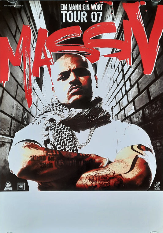 MASSIV Original Concert Poster 2007 European Tour 1