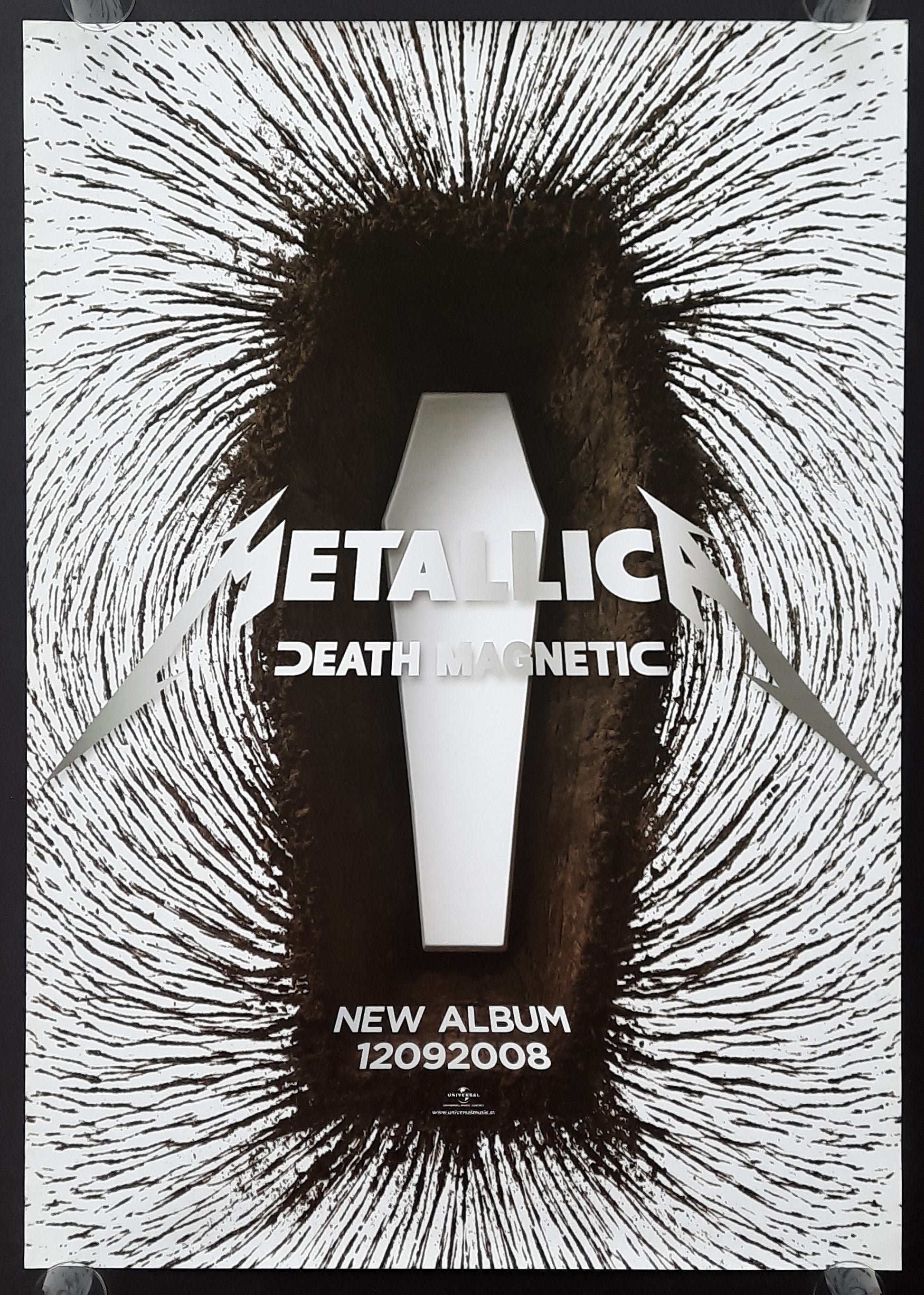 METALLICA 2008 Promotion Poster Album "Death Magnetic" 1st print 2