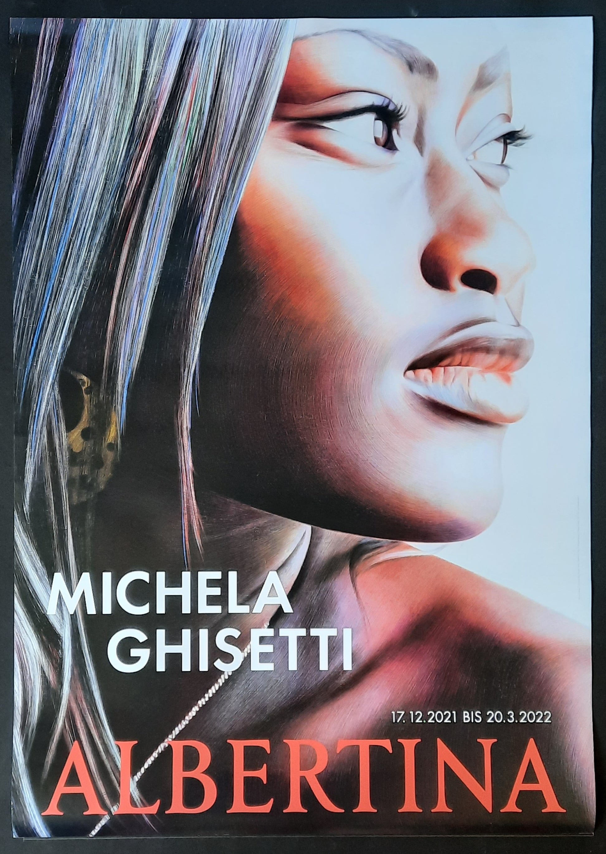 MICHELA GHISETTI Original Exhibition Poster 2022 Albertina Vienna Austria I