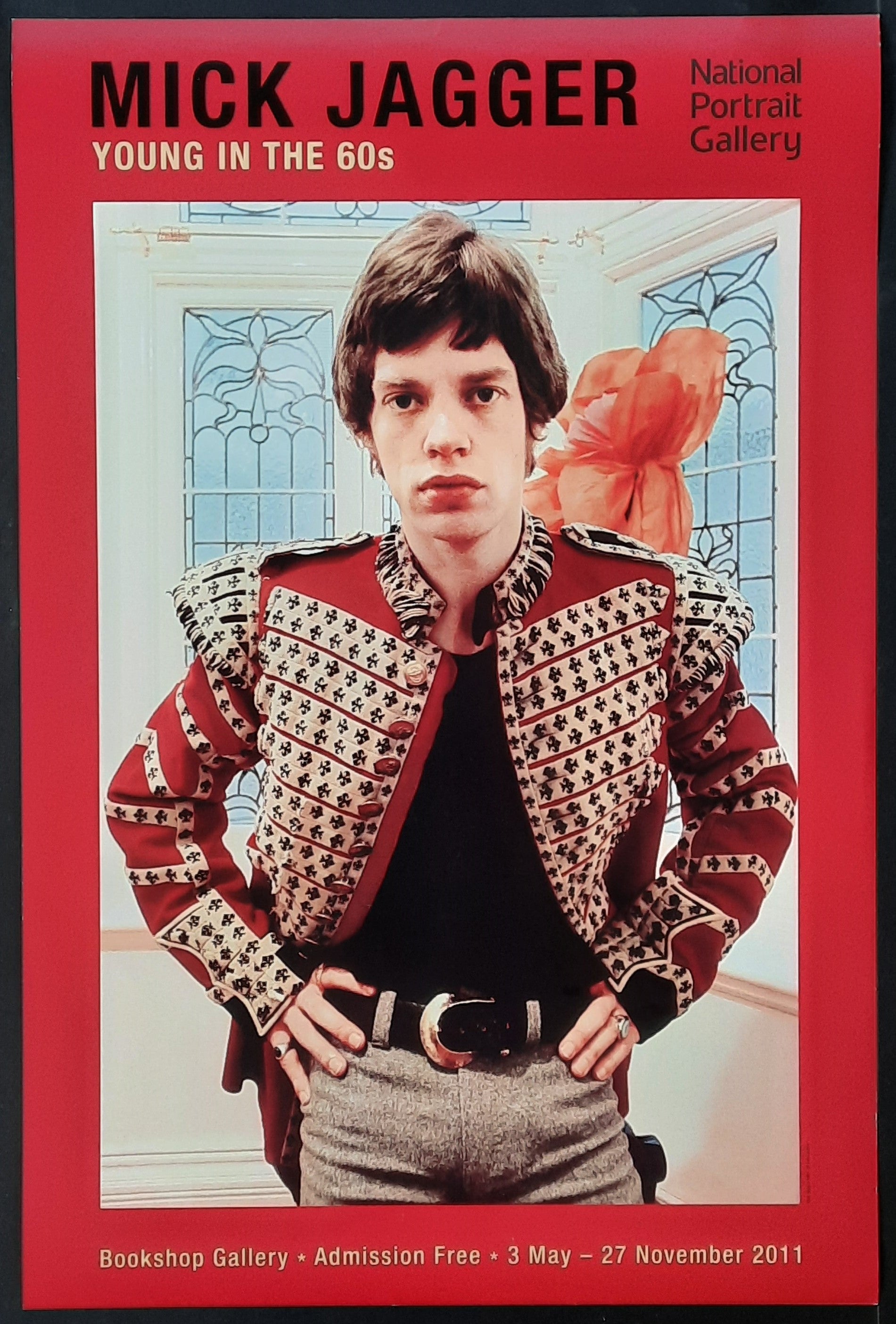 MICK JAGGER - "Young in the 60s" 2011 Exhibition Poster by National Portrait Gallery 2