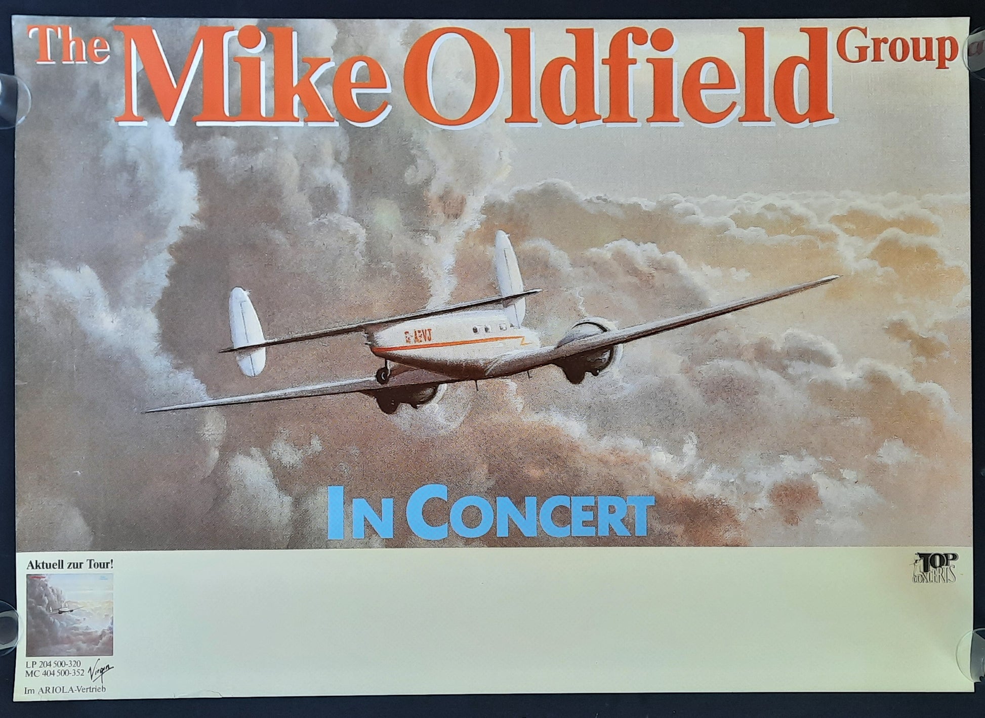 MIKE OLDFIELD Original Concert Poster 1982 Germany FIVE MILES OUT