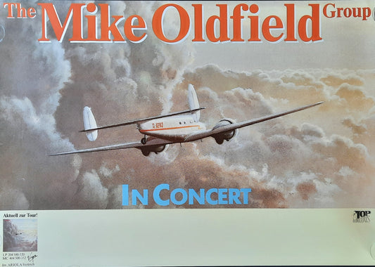 MIKE OLDFIELD Original Concert Poster 1982 Germany FIVE MILES OUT 1