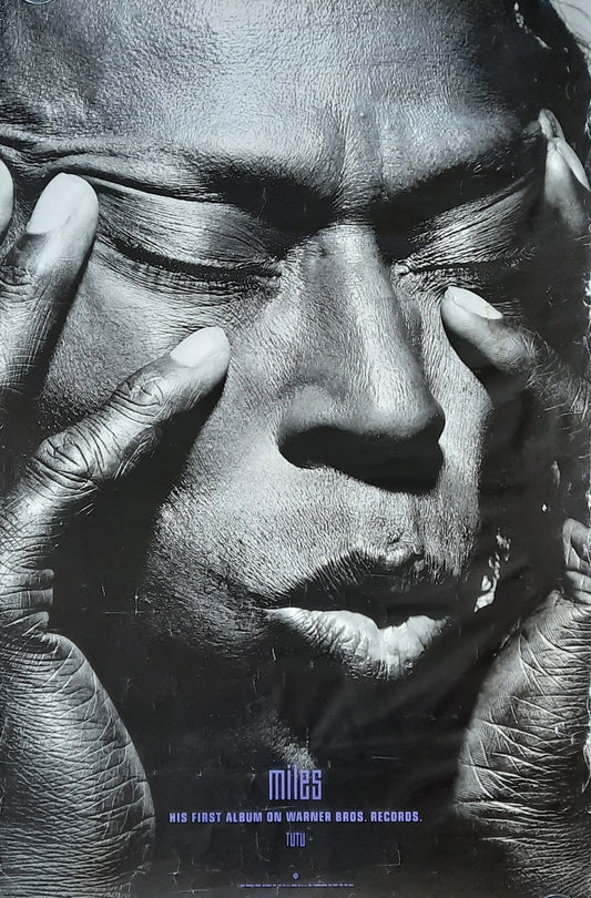 MILES DAVIS Original Promotion Poster - 1986 Album TUTU V2