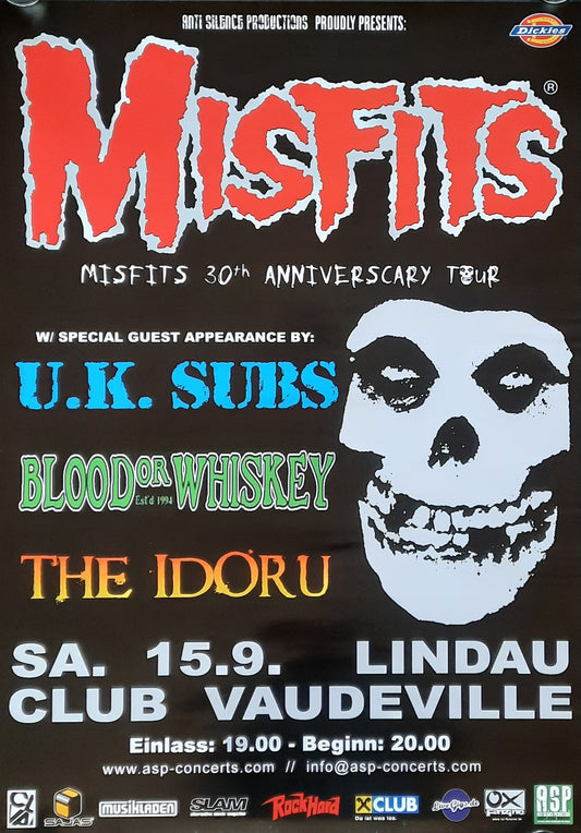 MISFITS Original Concert Poster 2007 Lindau Germany 1