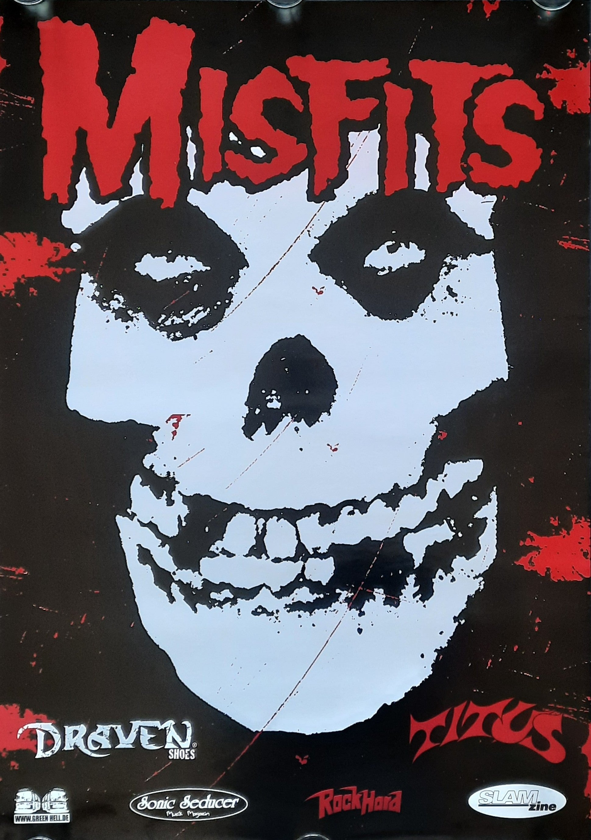 MISFITS Original Promotion/Concert Poster 2005 Europe – VINTAGE