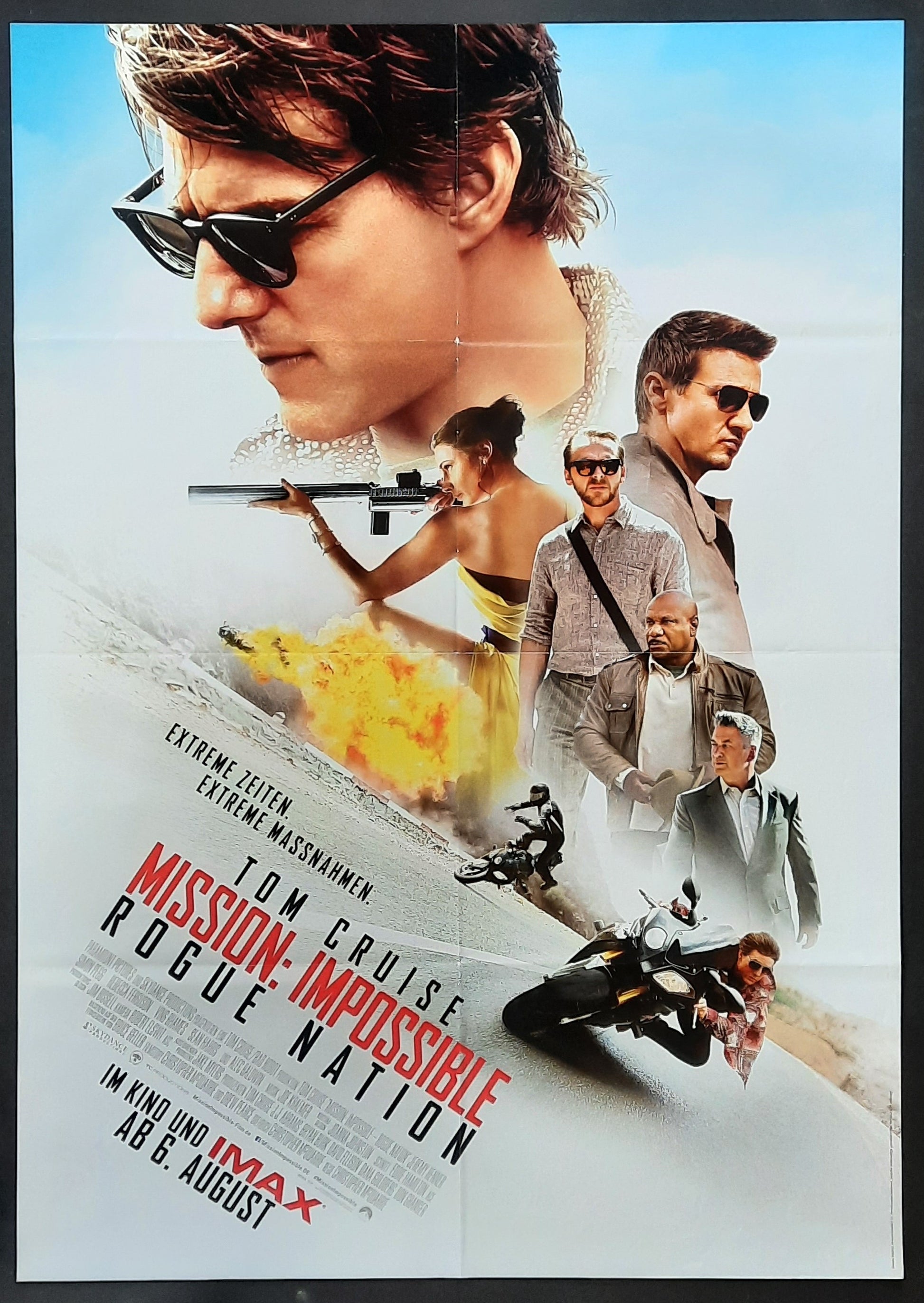 MISSION IMPOSSIBLE - Rogue Nation - Original Movie Poster 2015 Tom Cruise German 1-Sheet