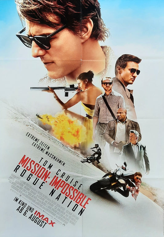 MISSION IMPOSSIBLE - Rogue Nation - Original Movie Poster 2015 Tom Cruise German 1-Sheet