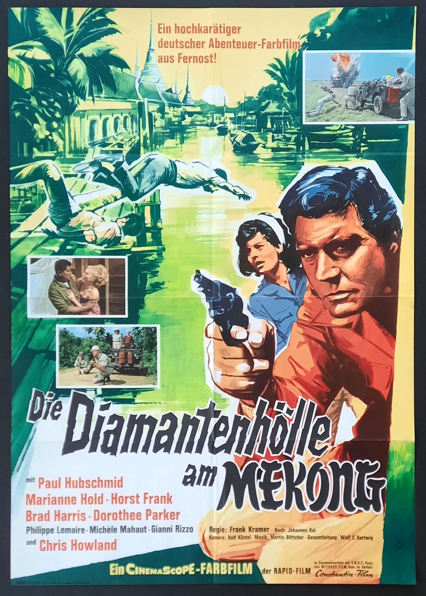 MISSION TO HELL Original Movie Poster 1965 Frank Kramer German 1-Sheet
