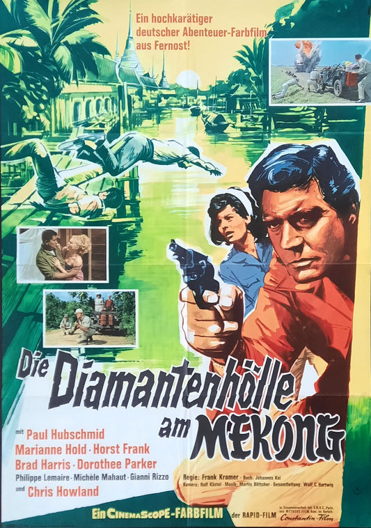 MISSION TO HELL Original Movie Poster 1965 Frank Kramer German 1-Sheet