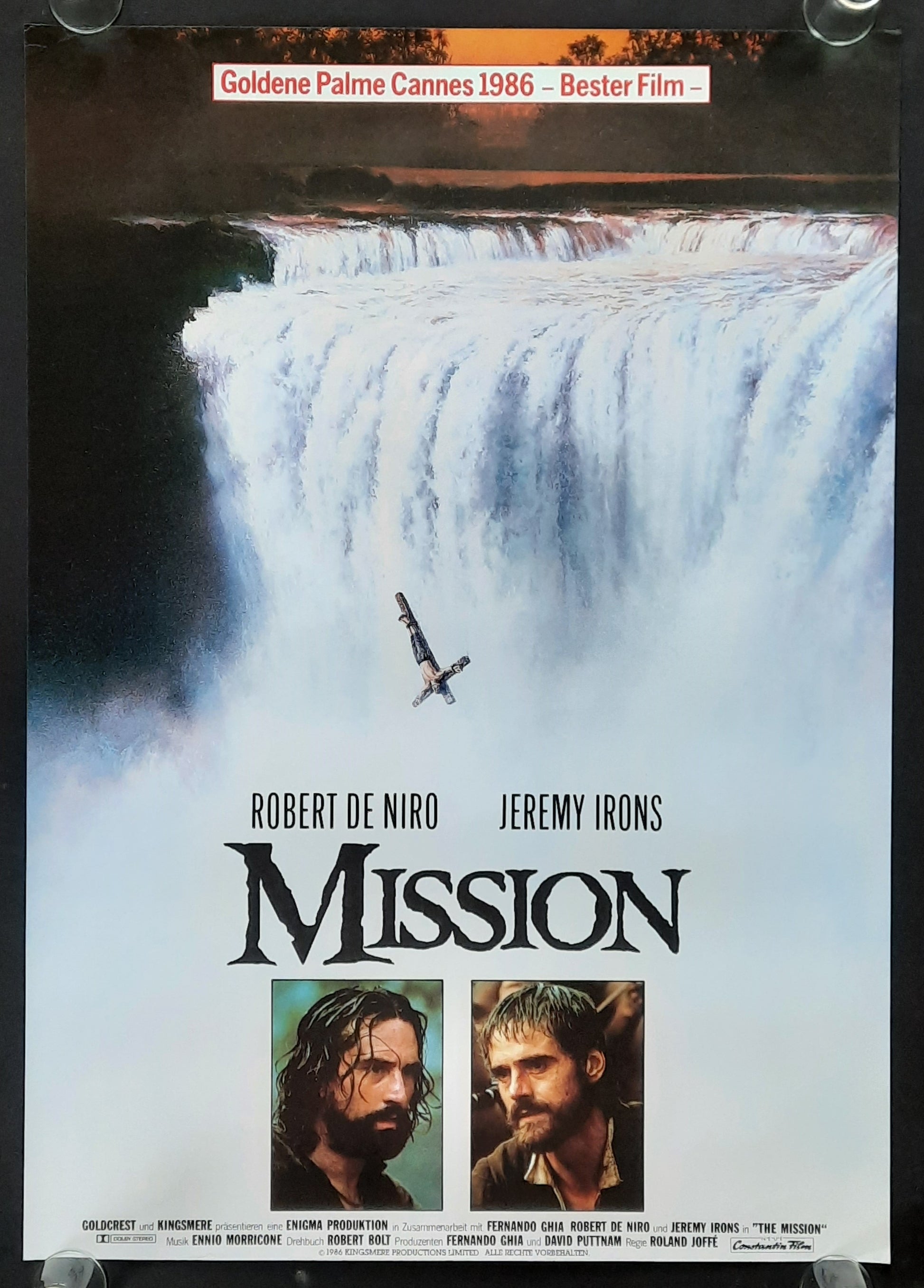 MISSION Original Movie Poster 1986 De Niro German 1-Sheet ROLLED