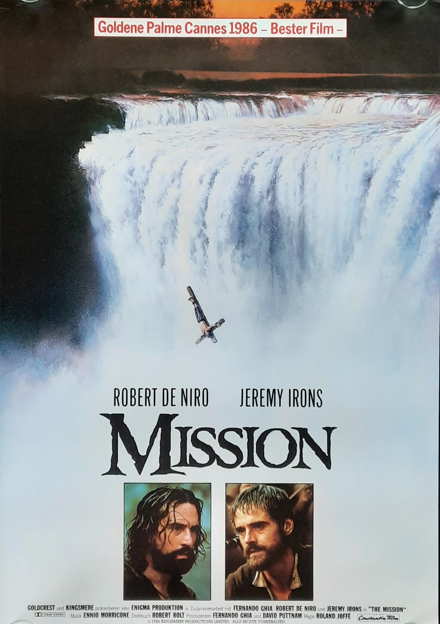 MISSION Original Movie Poster 1986 De Niro German 1-Sheet ROLLED 1