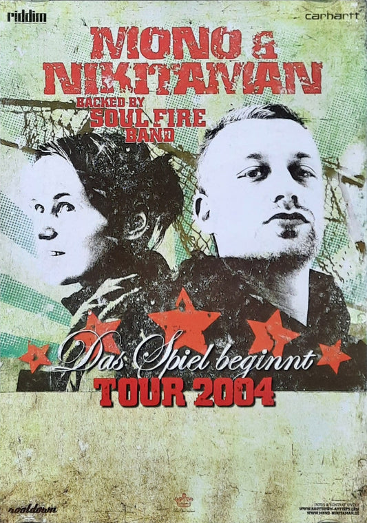 MONO & NIKITAMAN Original Concert Poster Das Spielt beginnt Tour 42x59b (7)