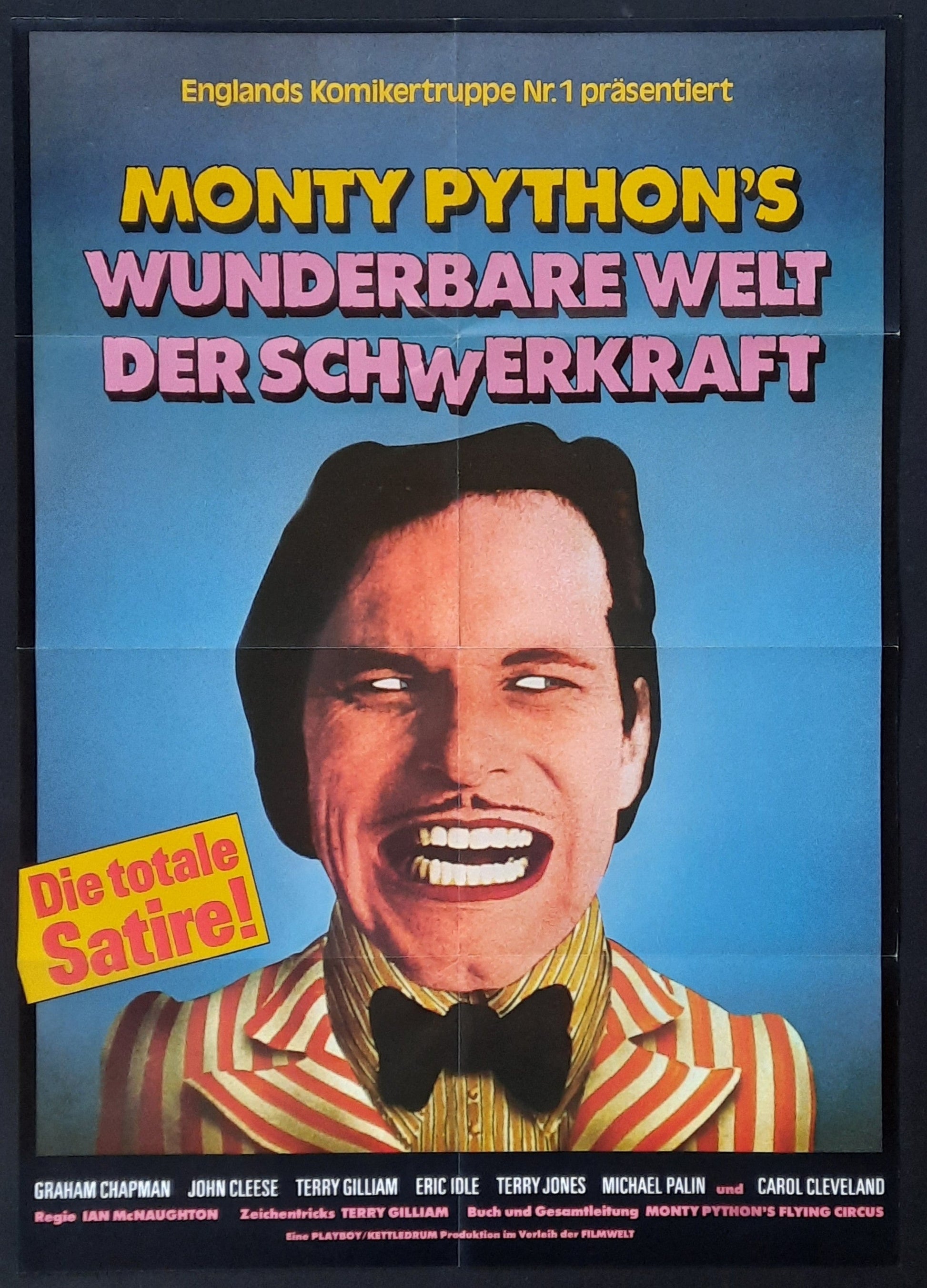 MONTY PHYTHON'S - AND NOW FOR SOMETHING COMPLETELY DIFFERENT Original Movie Poster 1971 John Cleese German 1-Sheet
