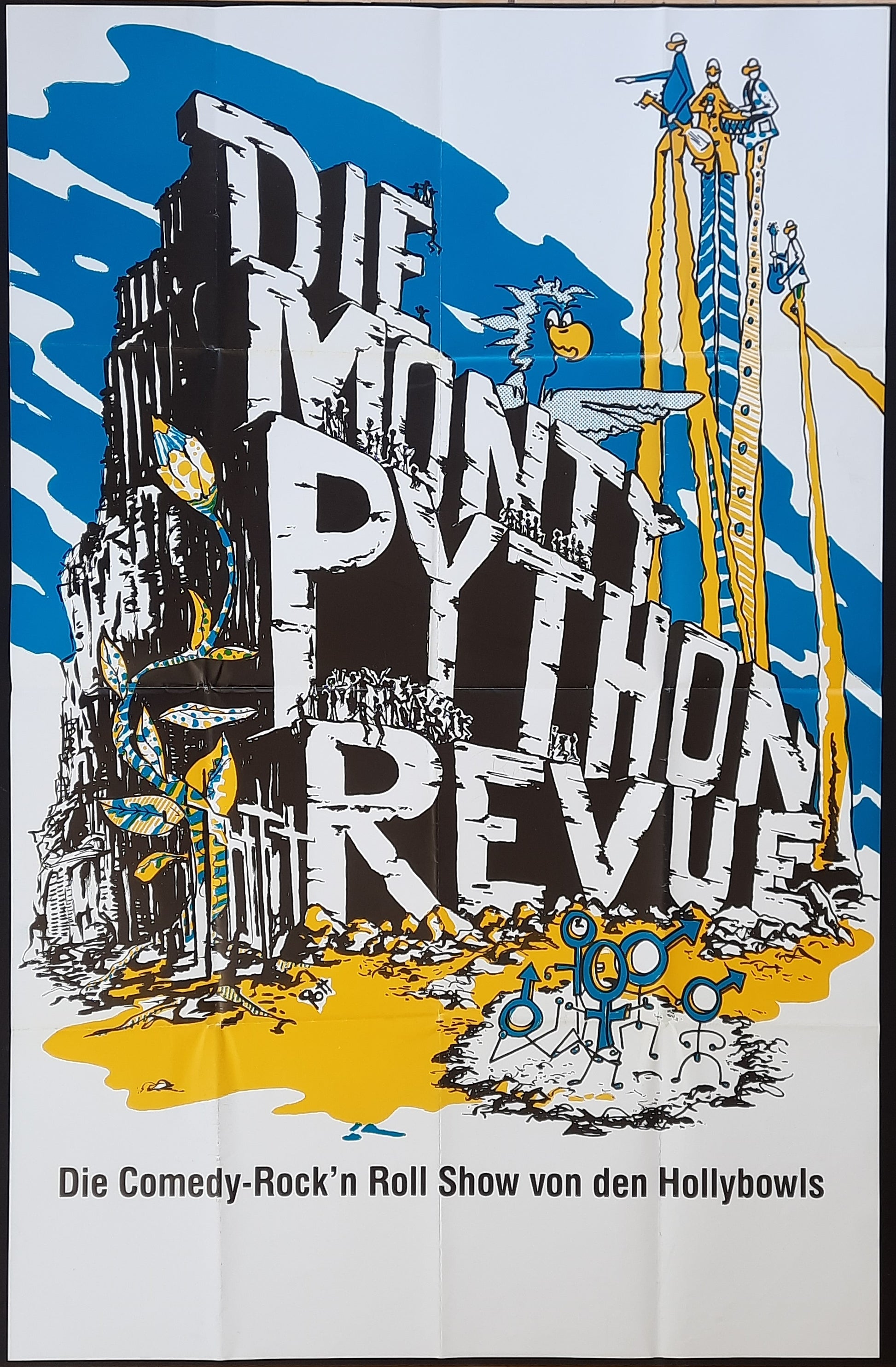 MONTY PYTHON REVUE Original  Show Poster 1980s Germany