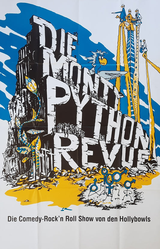 MONTY PYTHON REVUE Original  Show Poster 1980s Germany