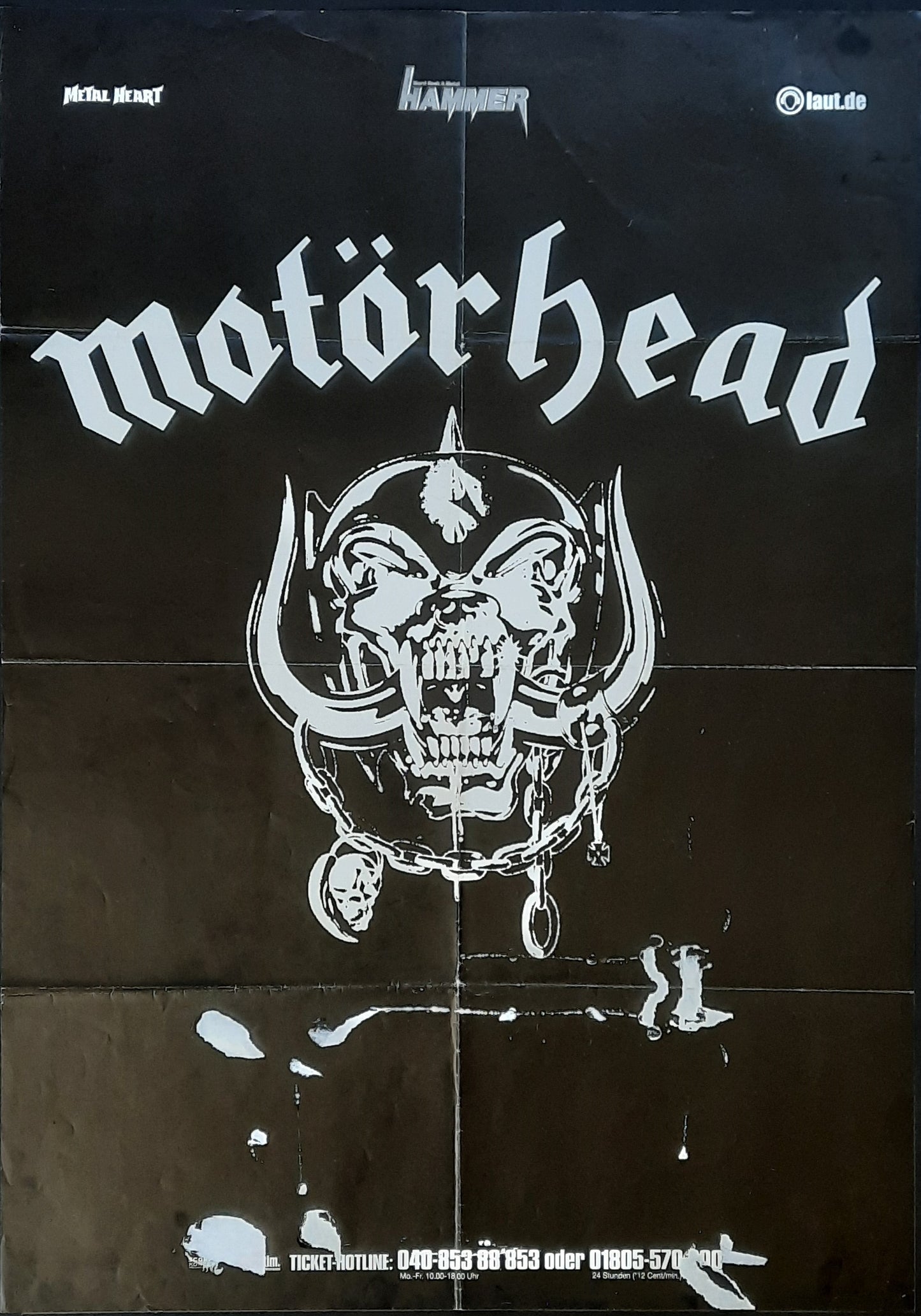 MOTÖRHEAD Original Concert Poster 1990 Germany 1