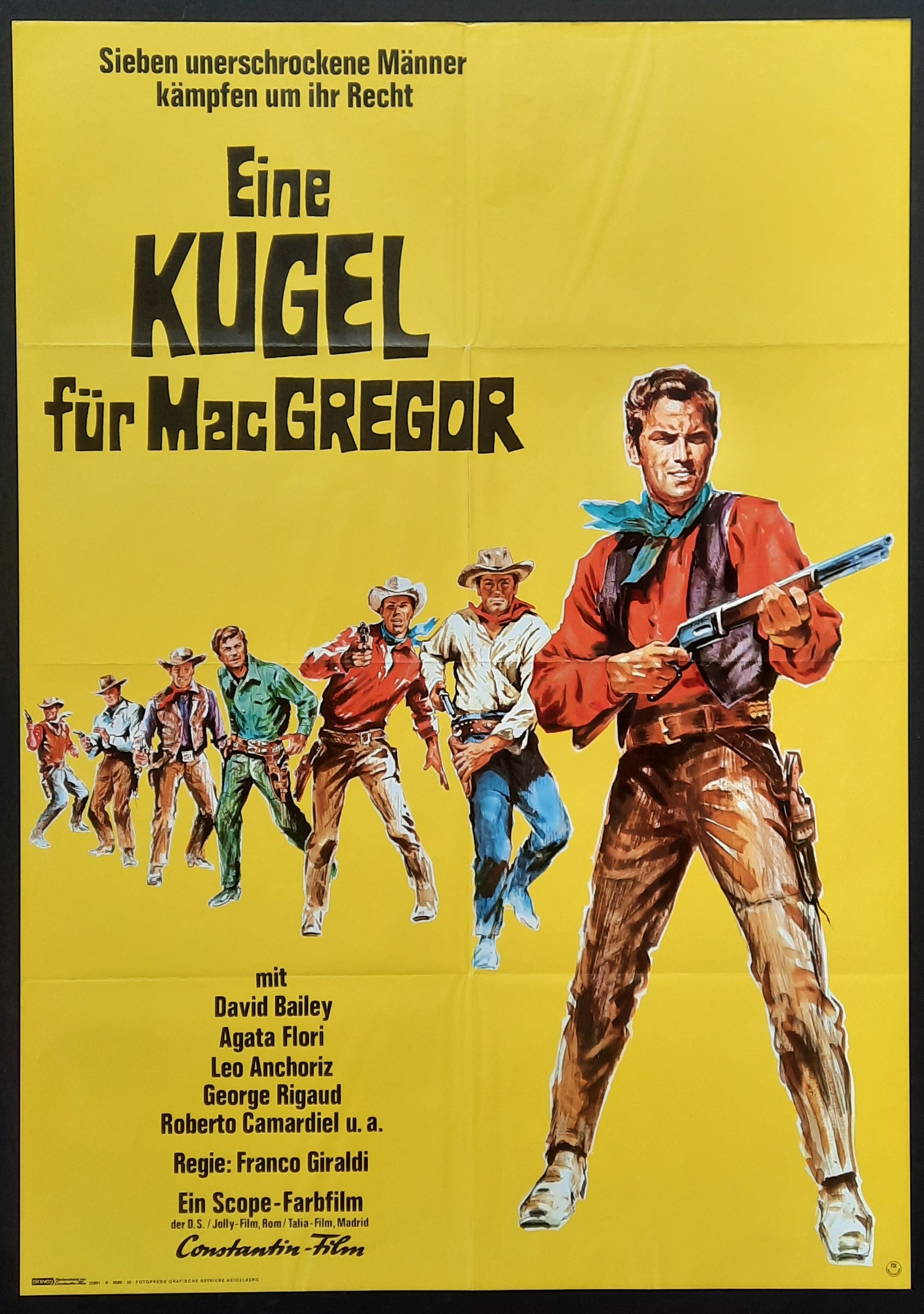 MacGREGOR Original Movie Poster 1966 David Bailey German 1 Sheet