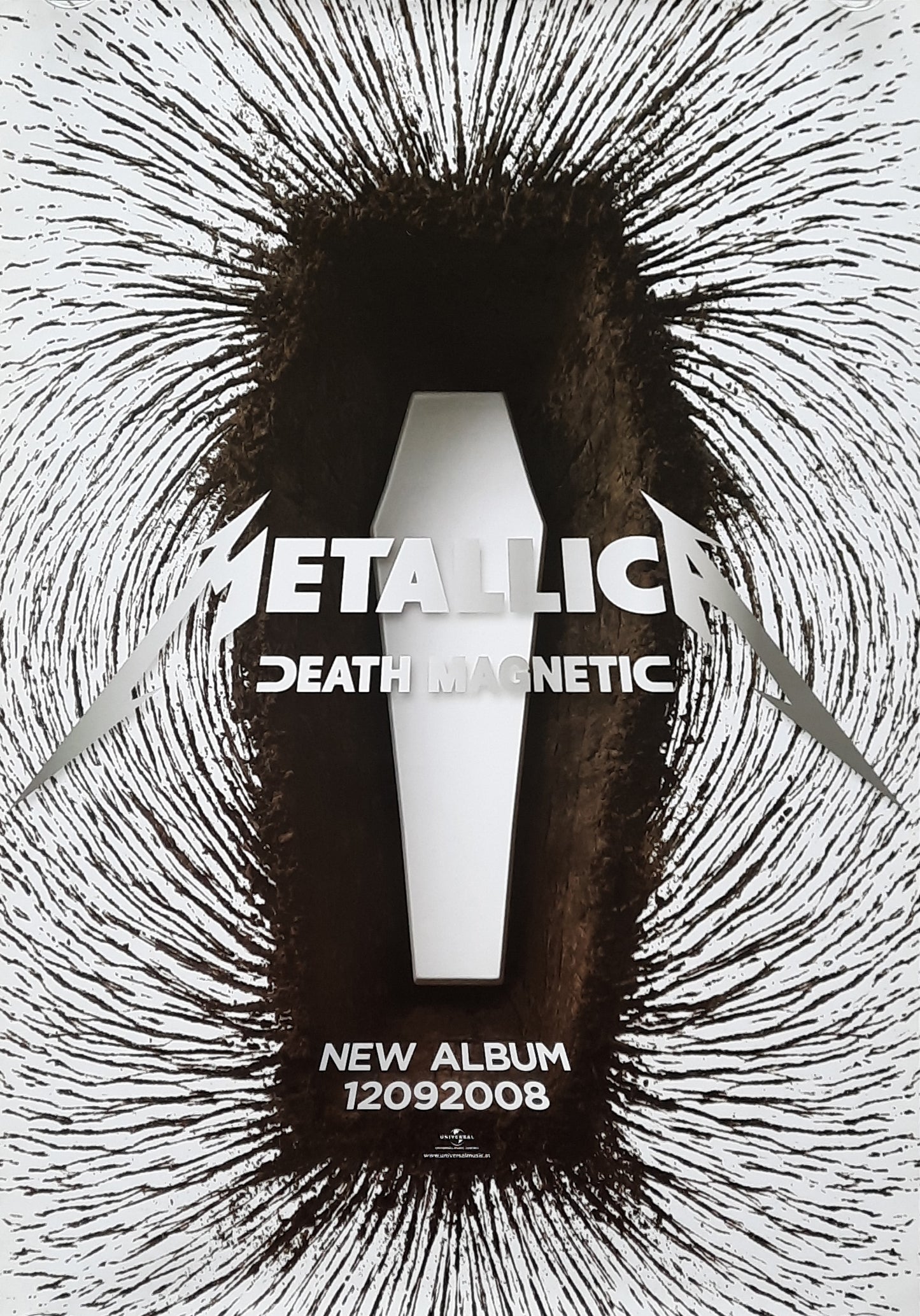 METALLICA 2008 Promotion Poster Album "Death Magnetic" 1st print