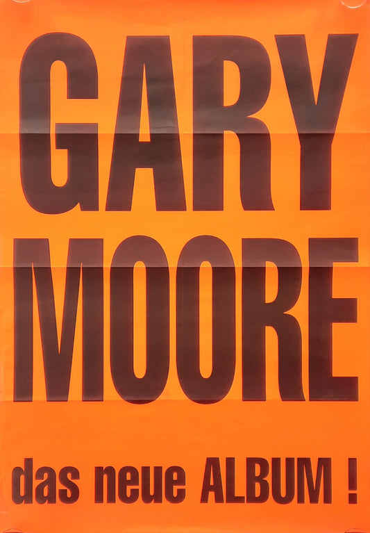 GARY MOORE 1995 promotion poster Germany 1st print 23 x 33 inch