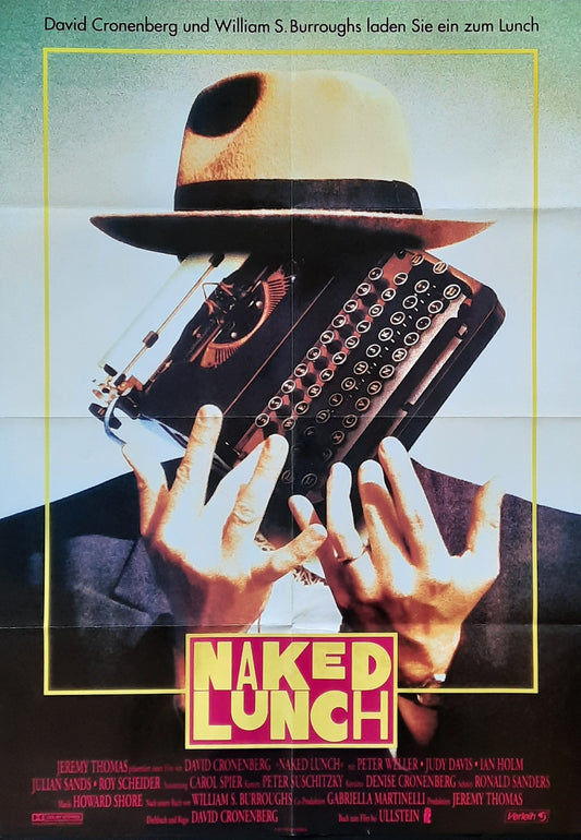 NAKED LUNCH Original Movie Poster 1991 David Cronenberg Germany 1