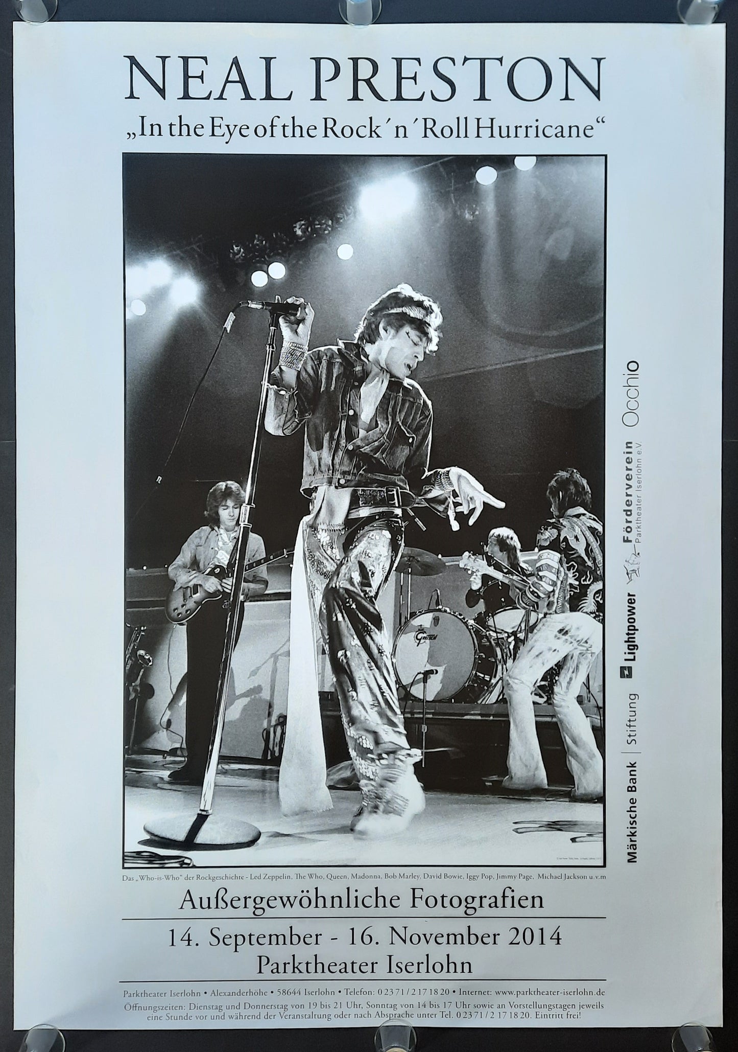 NEAL PRESTON Original Exhibition Poster 2014 Iserlohn Germany SUBWAY POSTER 1