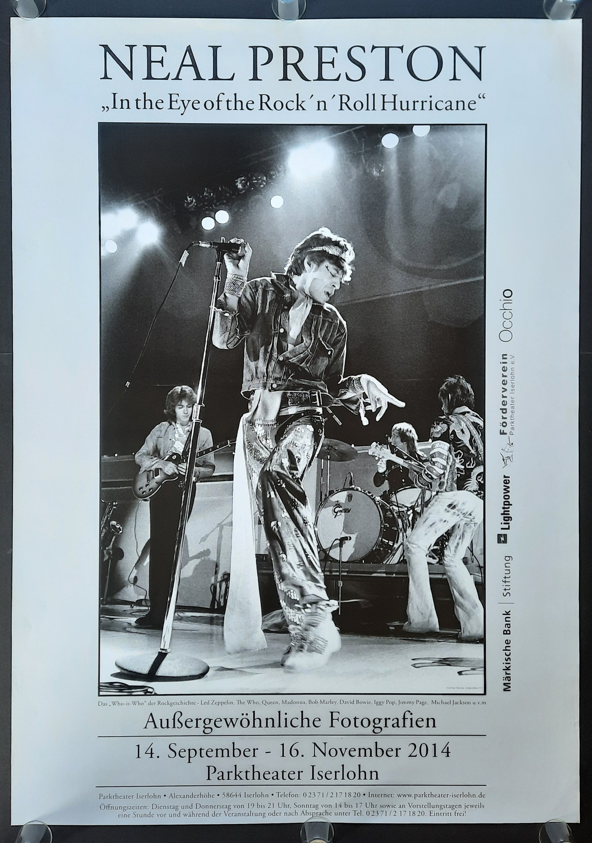 NEAL PRESTON Original Exhibition Poster 2014 Iserlohn Germany SUBWAY POSTER 1