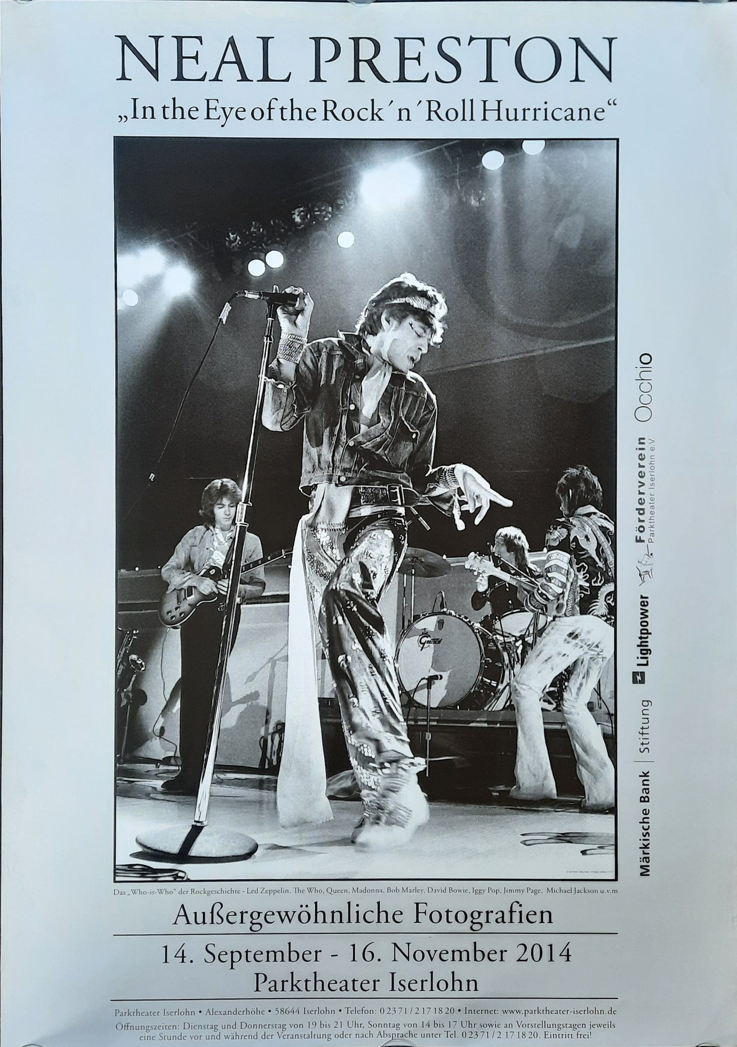 NEAL PRESTON Original Exhibition Poster 2014 Iserlohn Germany SUBWAY POSTER 1