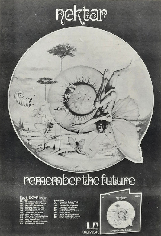 NEKTAR 1973 Poster/Press Ad Album "Remember The Future"