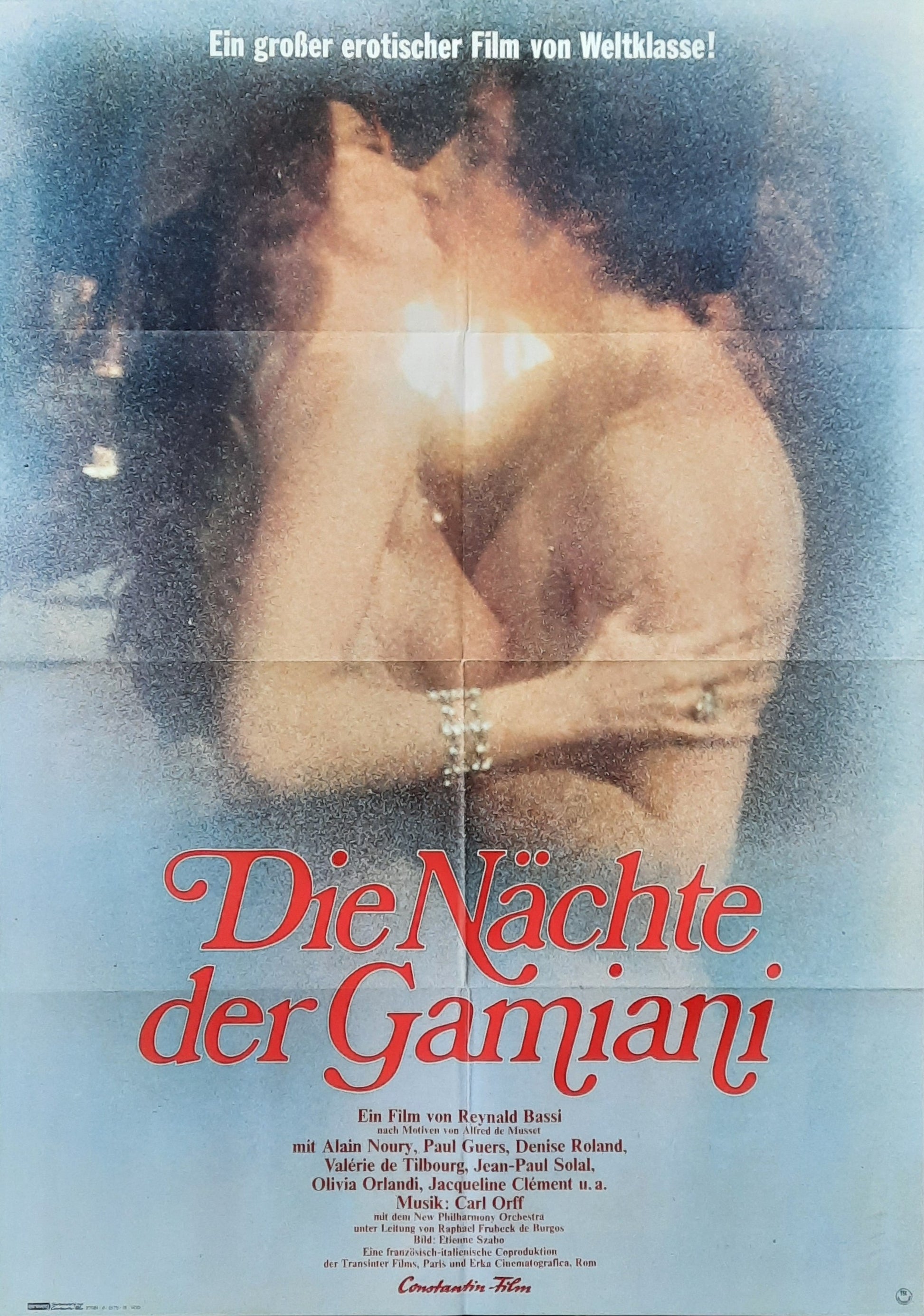 NIGHTS OF GAMIANI Original Movie Poster 1974 Reynold Bassi German 1-Sheet Poster
