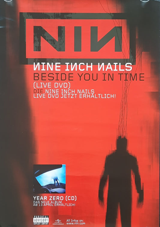 NINE INCH NAILS Original Promotion Poster - 2007 Album Beside You In Time