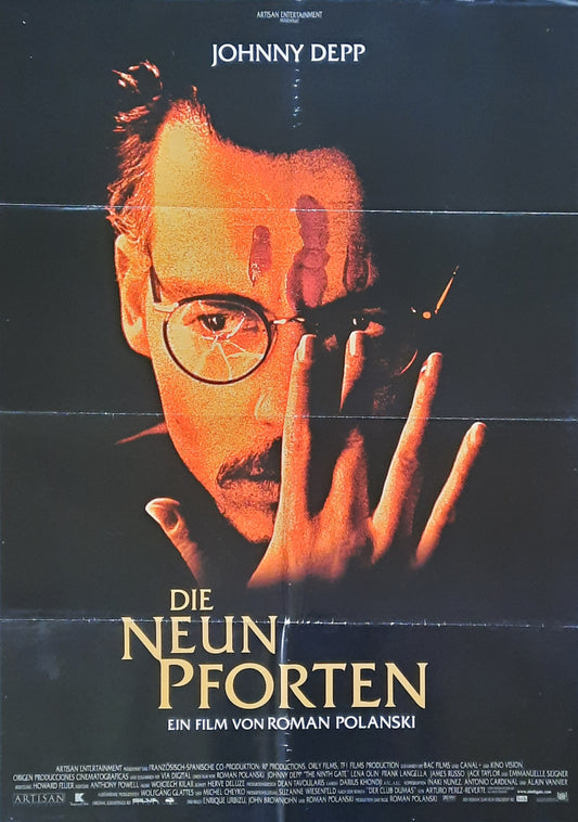 NITH GATE Original Movie Poster 1999 Roman Polanski Johnny Depp German 1-Sheet