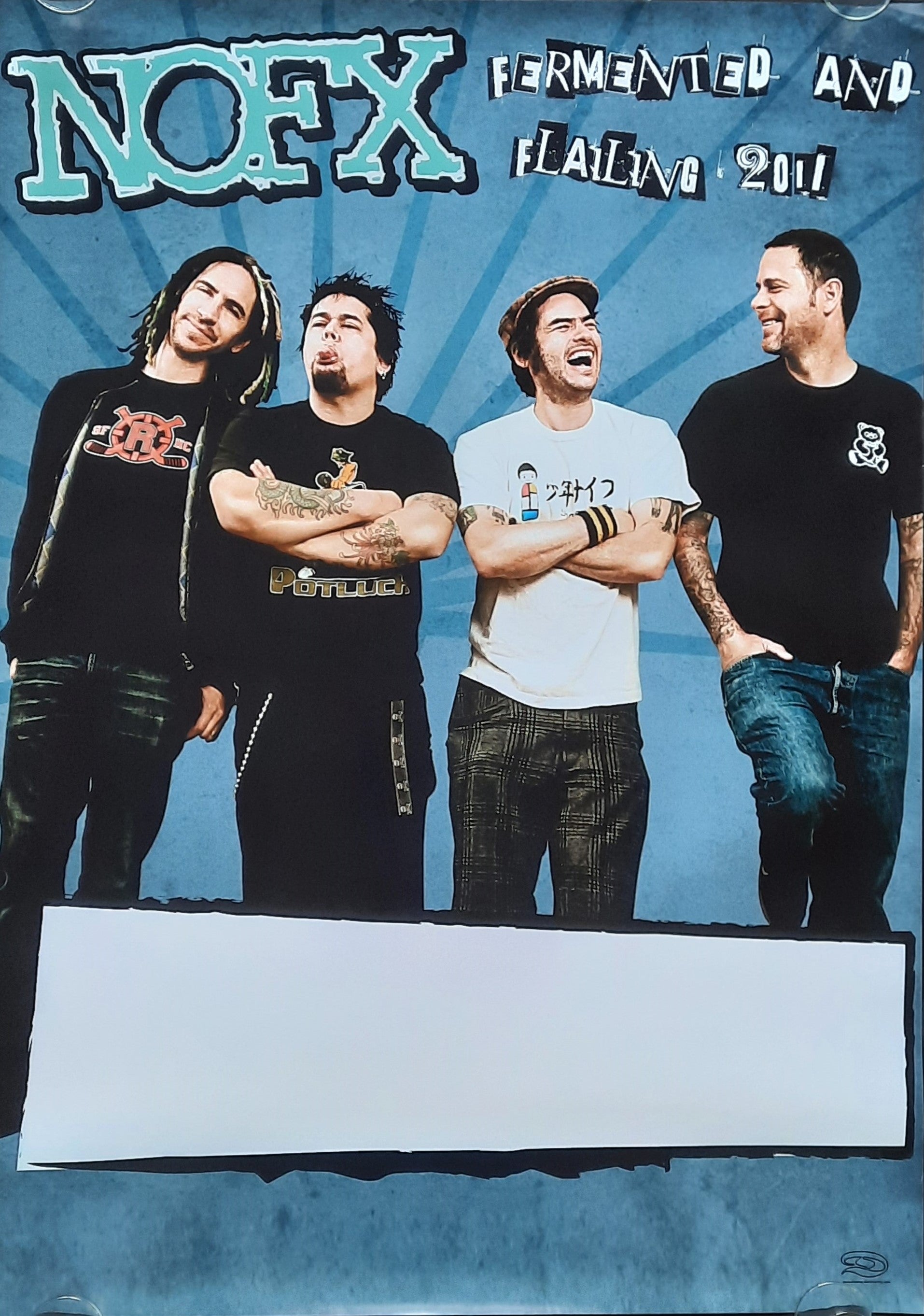 NOFX Original Concert Poster 2011 Fermented and Flailing Tour (blank) Germany