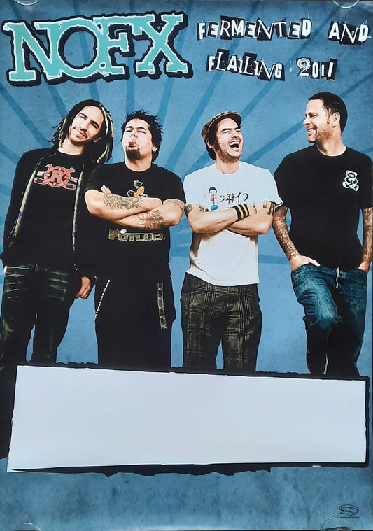 NOFX Original Concert Poster 2011 Fermented and Flailing Tour (blank) Germany