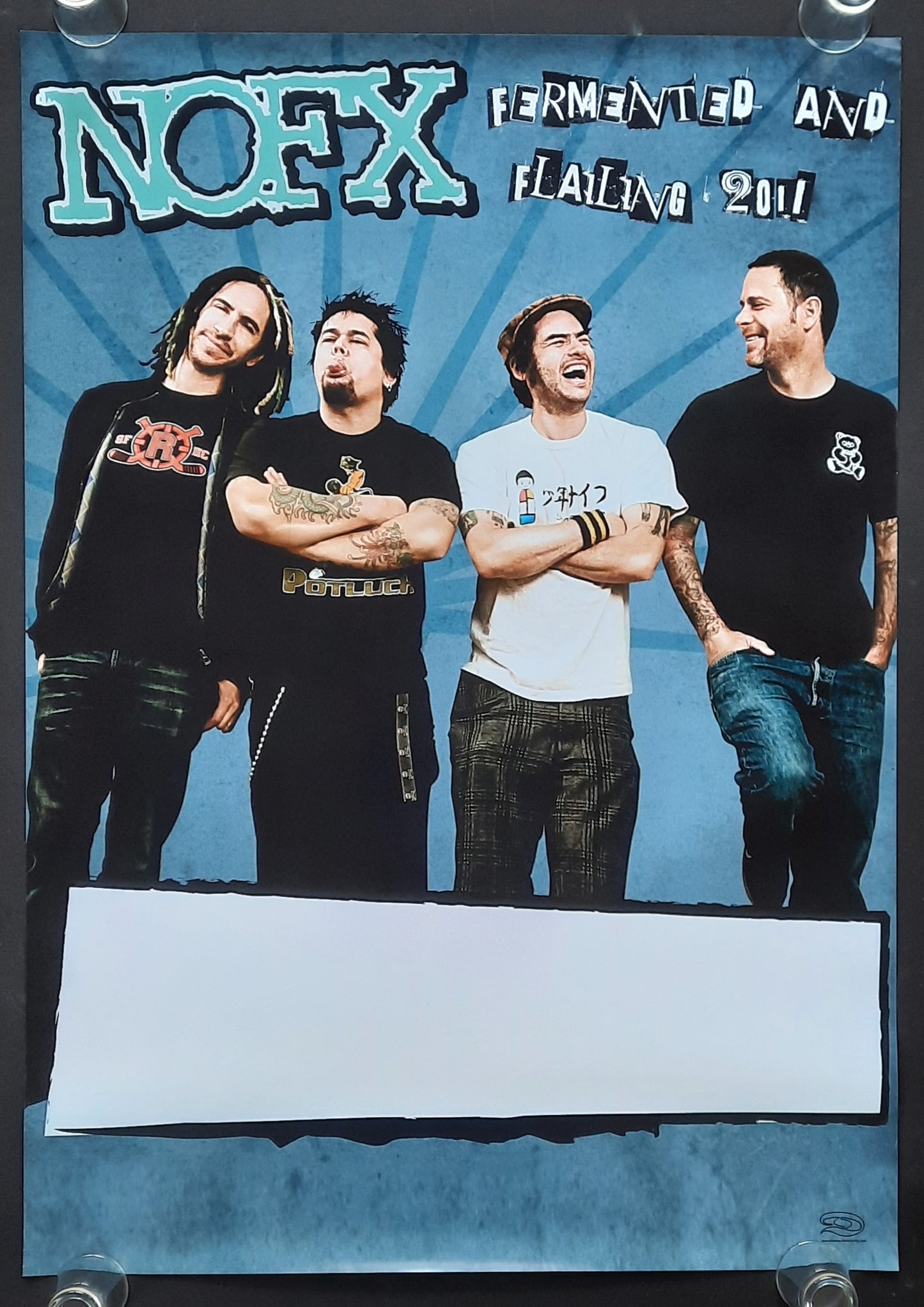 NOFX Original Concert Poster 2011 Fermented and Flailing Tour (blank) Germany 1