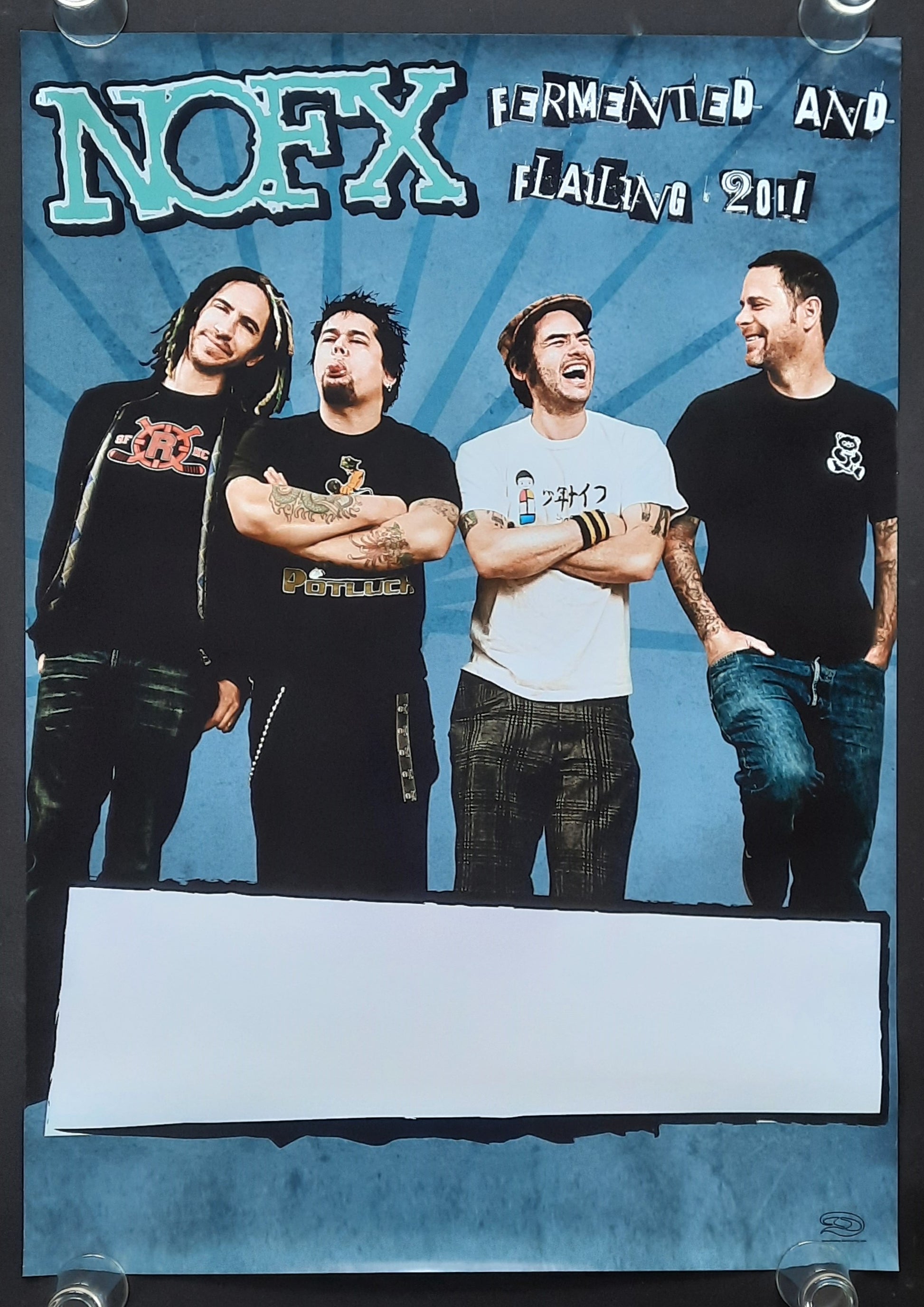 NOFX Original Concert Poster 2011 Fermented and Flailing Tour (blank) Germany 1