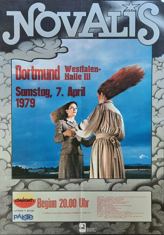 NOVALIS Original Concert Poster April 7, 1979 Dortmund Germany