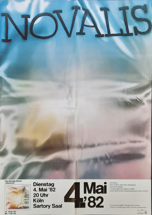NOVALIS Original Concert Poster May 4, 1982 Cologne Germany 1