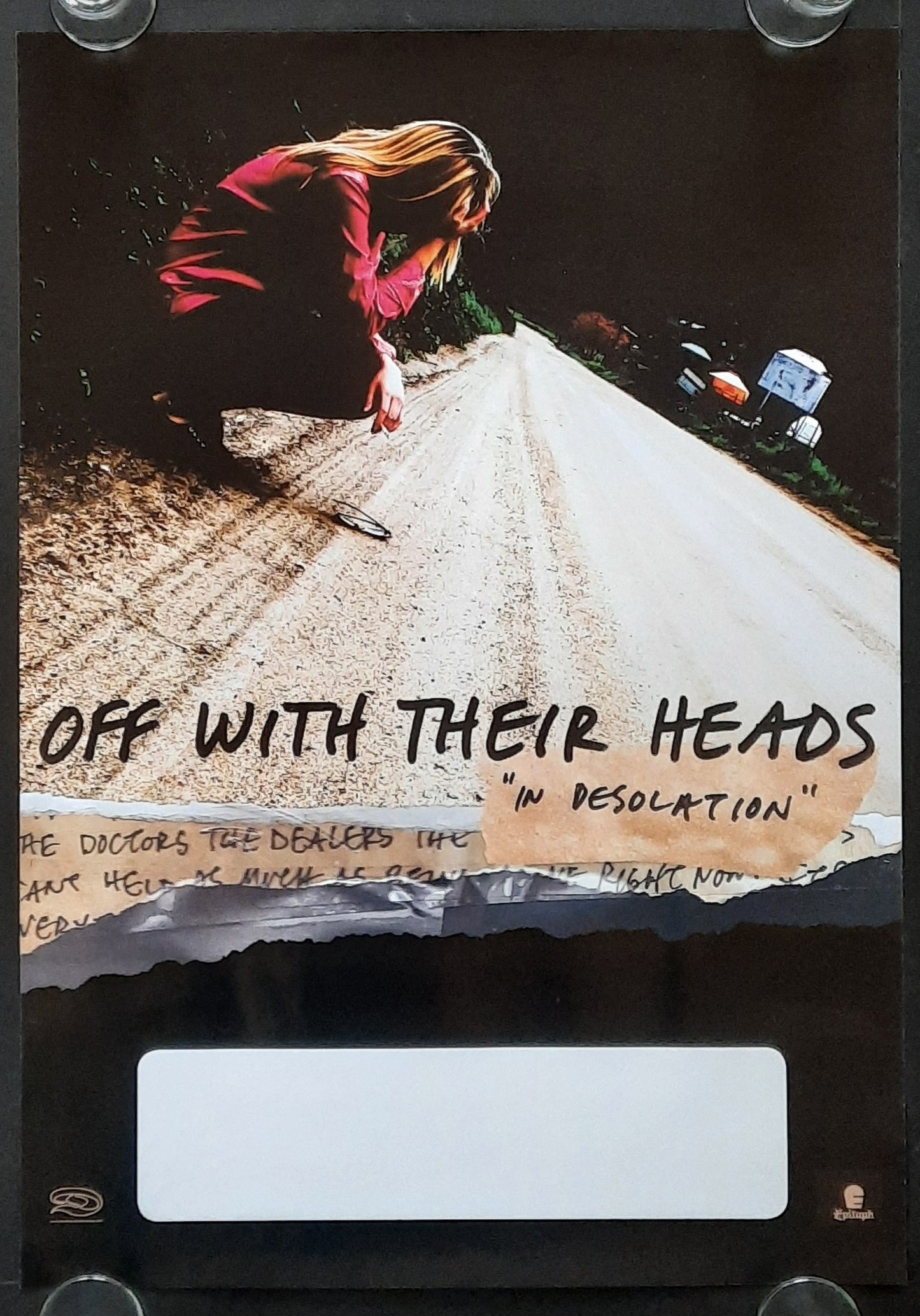 OFF WITH THEIR HEADS Original Concert Poster 2010 In Desolation Tour 42x59c (5) 1