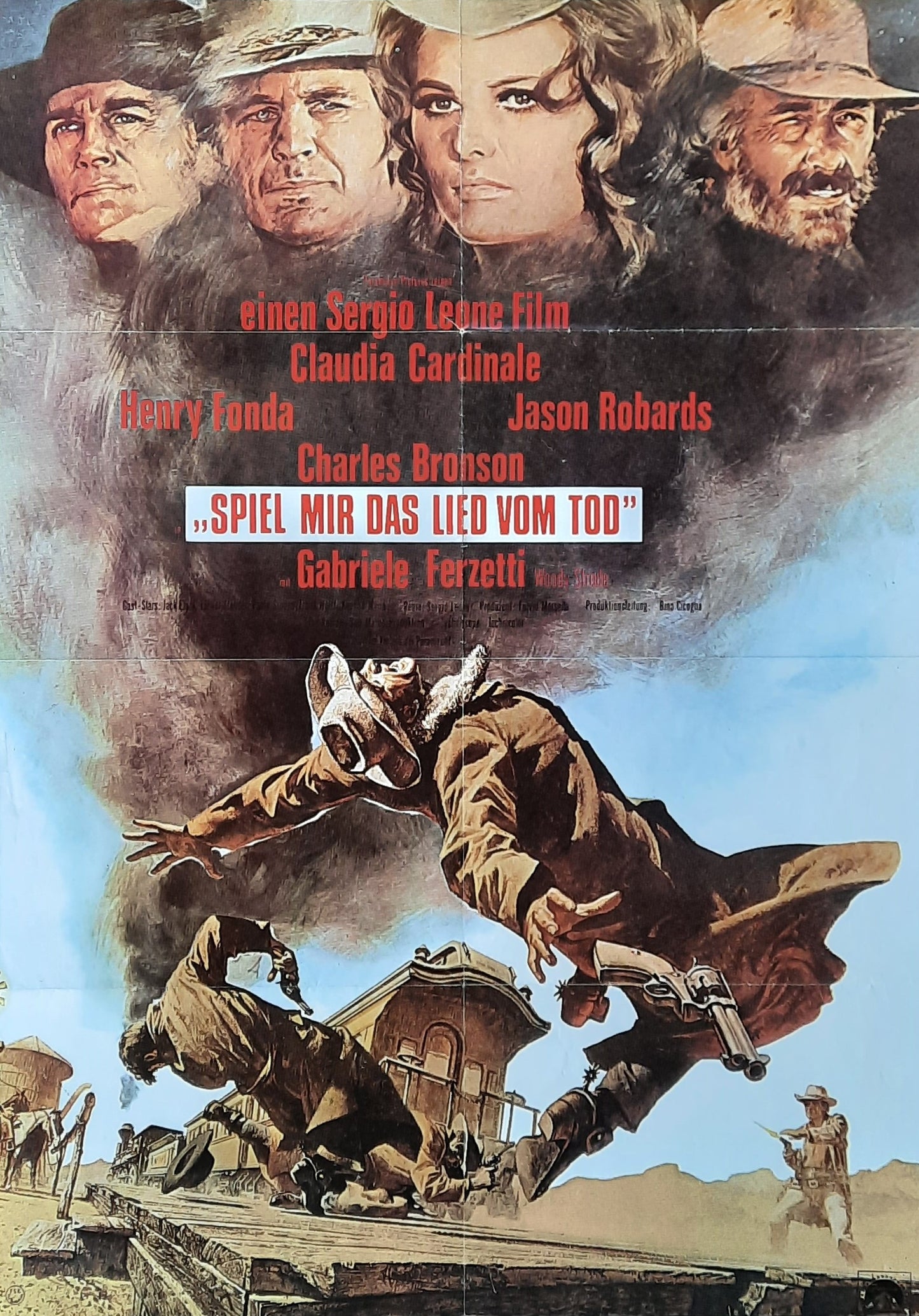 ONCE UPON A TIME IN THE WEST Original Movie Poster 1969 Sergio Leone German 1-Sheet Poster