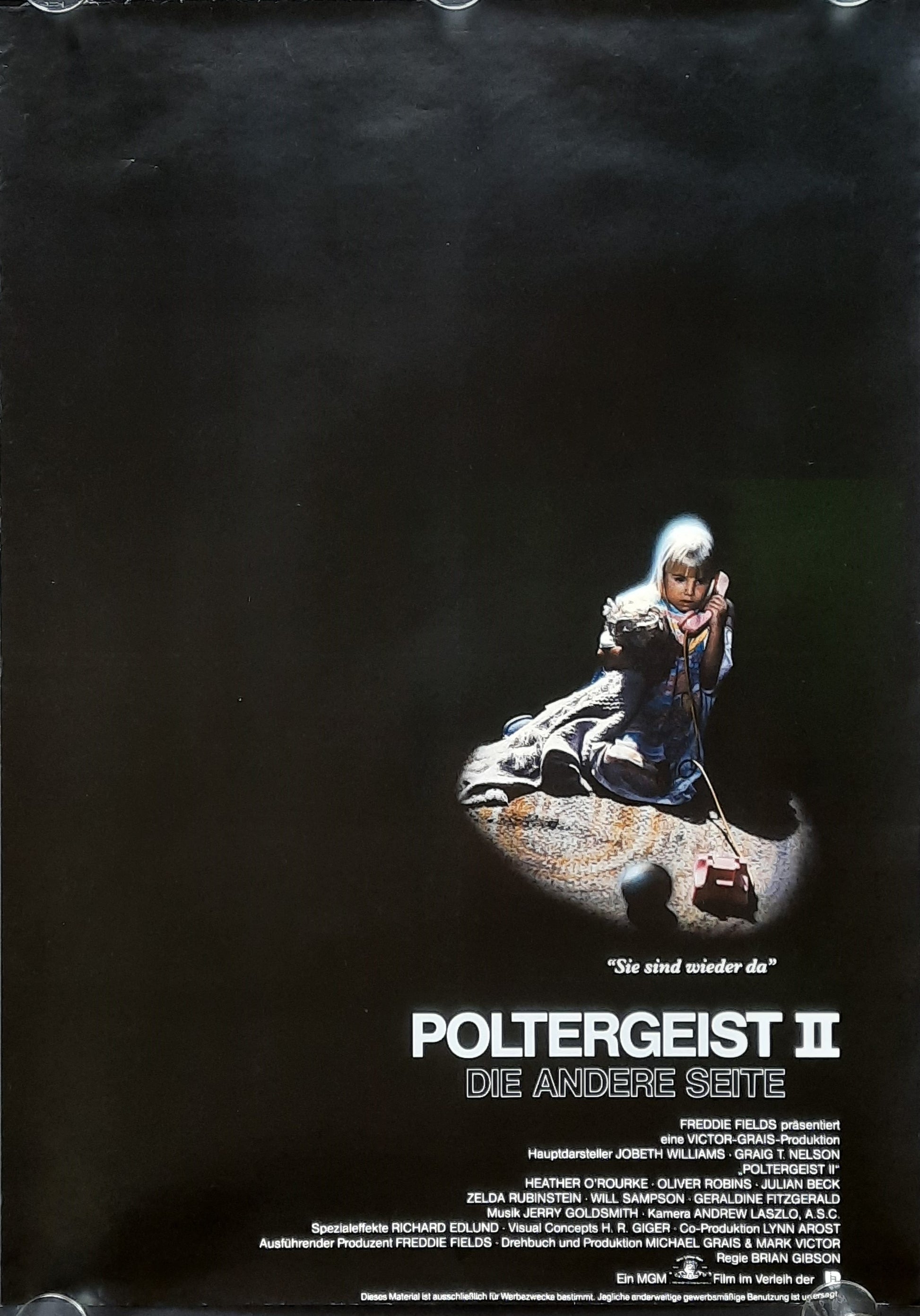 OTHER SIDE Original Movie Poster 1986 Gibron German 1-Sheet ROLLED