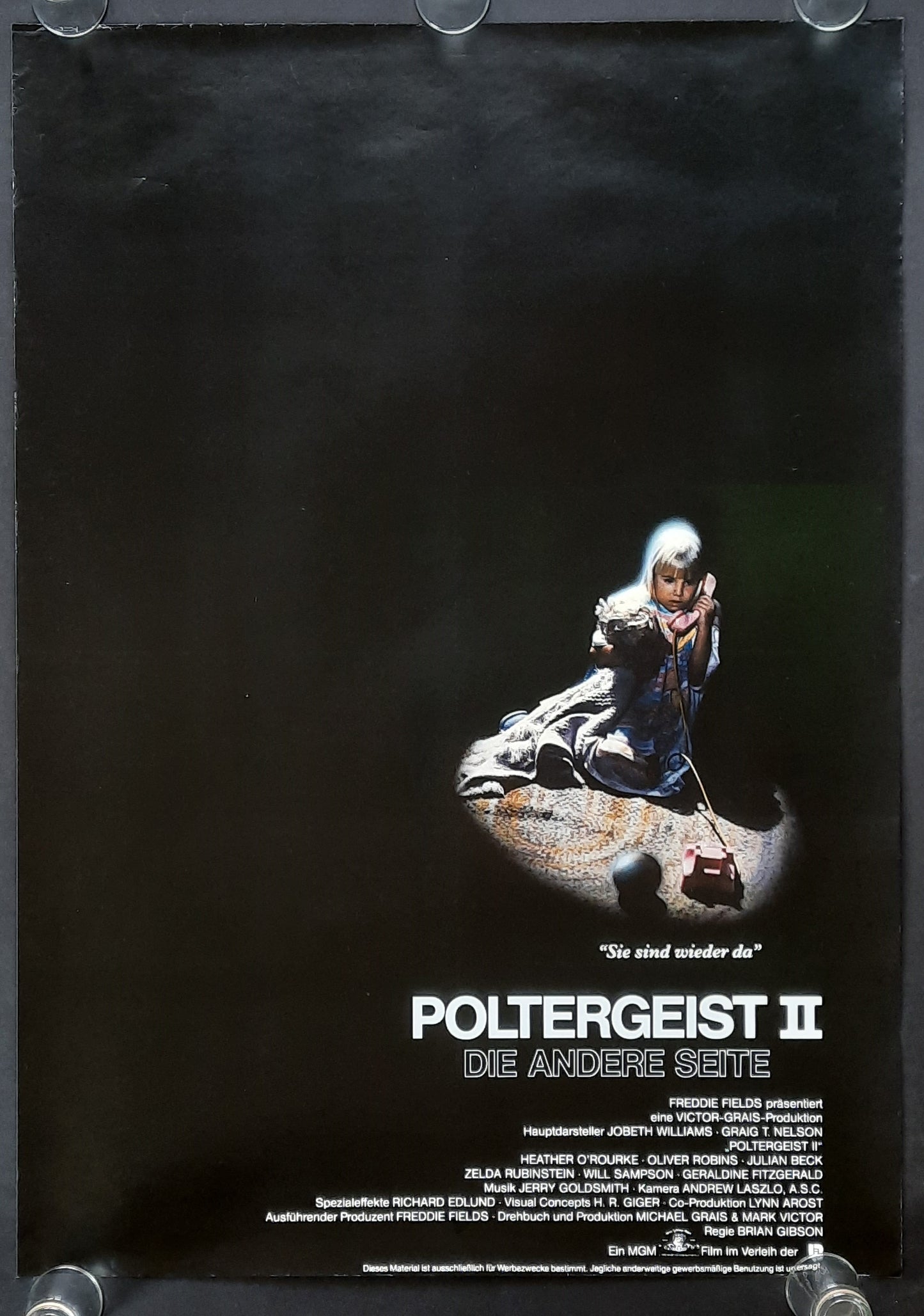 OTHER SIDE Original Movie Poster 1986 Gibron German 1-Sheet ROLLED 1