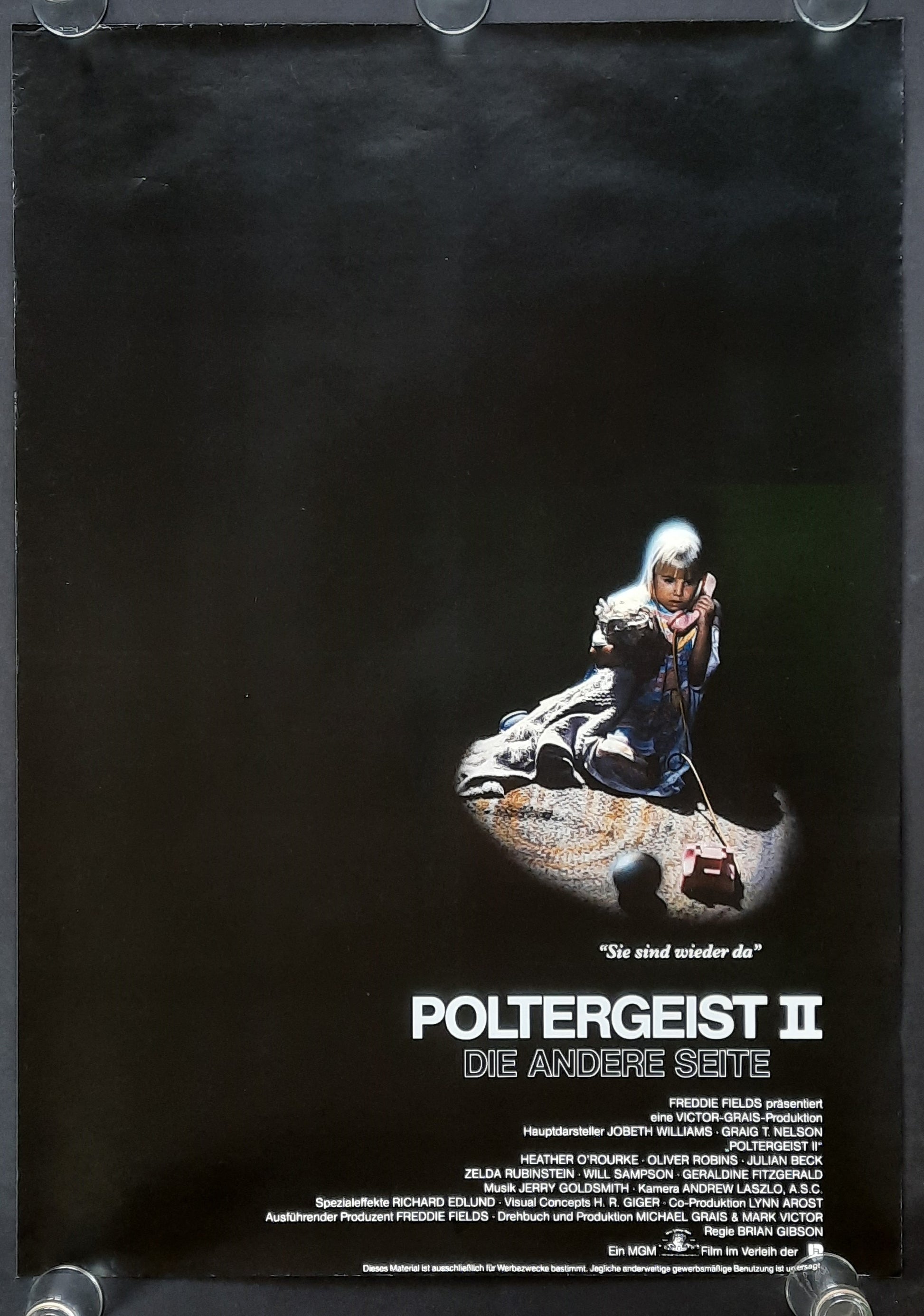 OTHER SIDE Original Movie Poster 1986 Gibron German 1-Sheet ROLLED 1