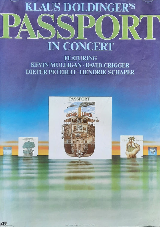 PASSPORT Klaus Doldinger 1978 Original Concert Poster Germany